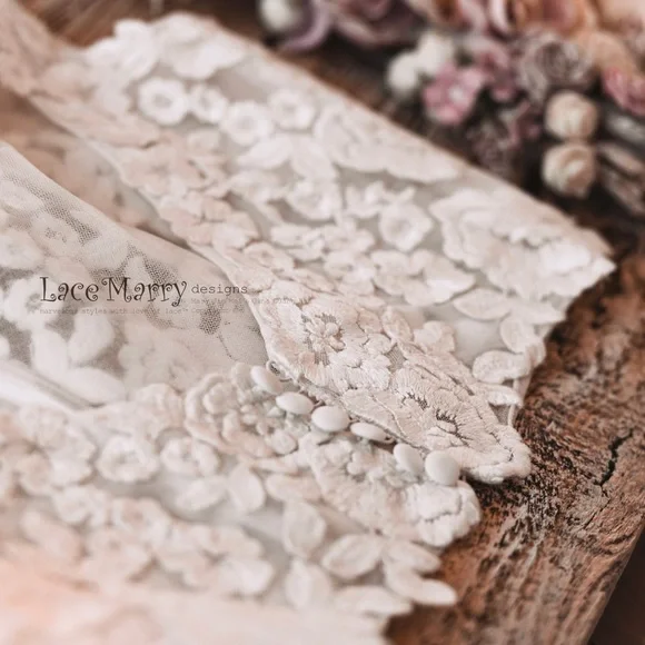 Custom Made Lace top- Light Ivory to off white in color - Picture 7 of 7